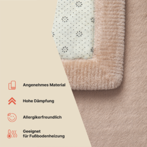 Kinderteppich Fluffin Quadratisch Beige