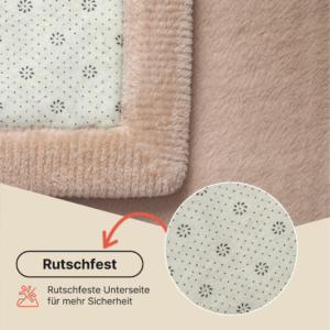 Kinderteppich Fluffin Beige