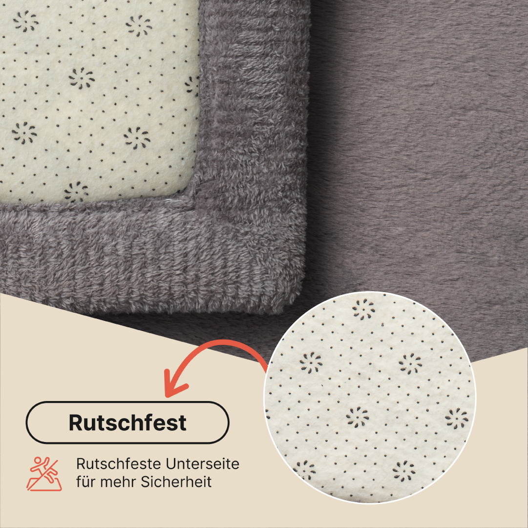 Kinderteppich Fluffin Dunkelgrau