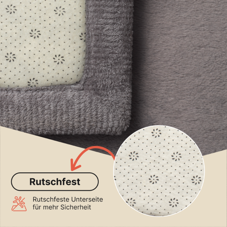 Kinderteppich Fluffin Quadratisch Dunkelgrau