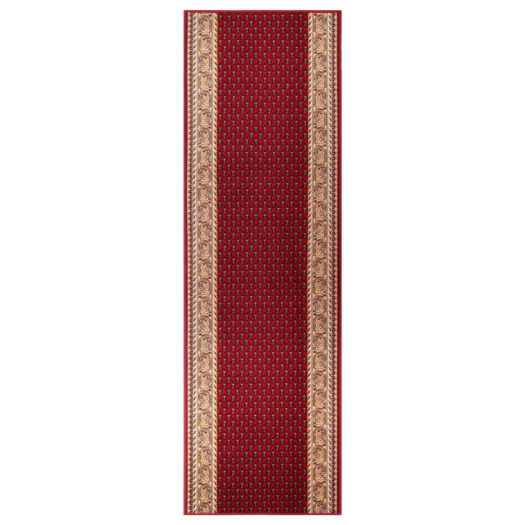Teppichläufer Rutschfest Rot Gold Meterware