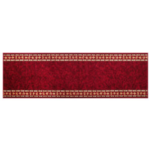 Teppichläufer Rutschfest Rot Ornament Meterware