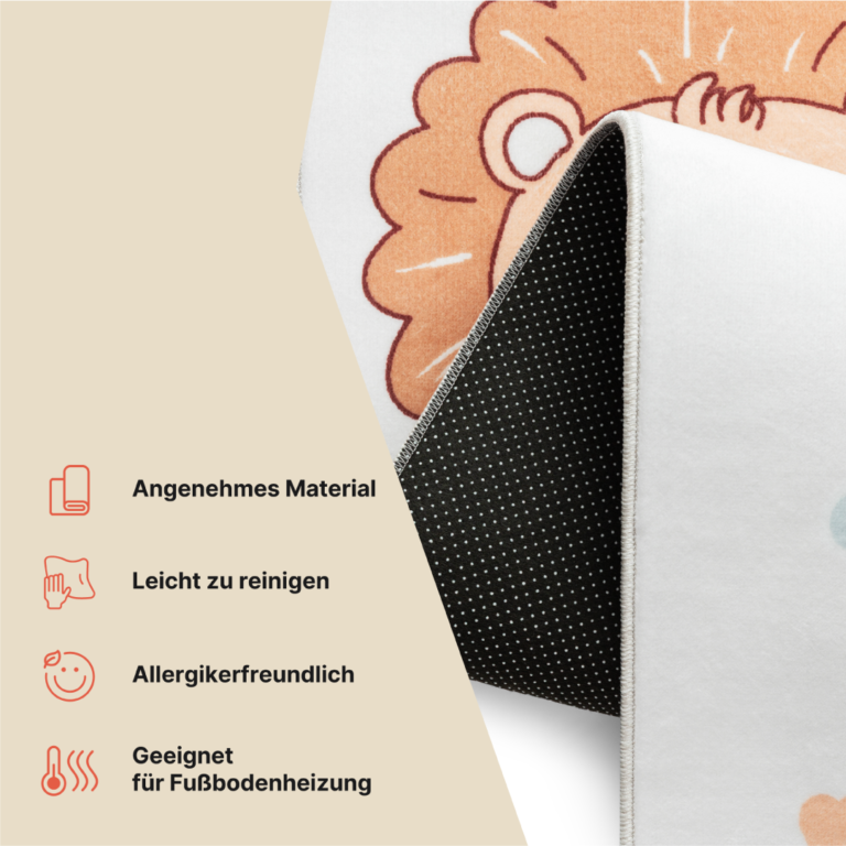 Teppich Kids Kurzflor Kinderteppich Spielmatte Hüpfspiel