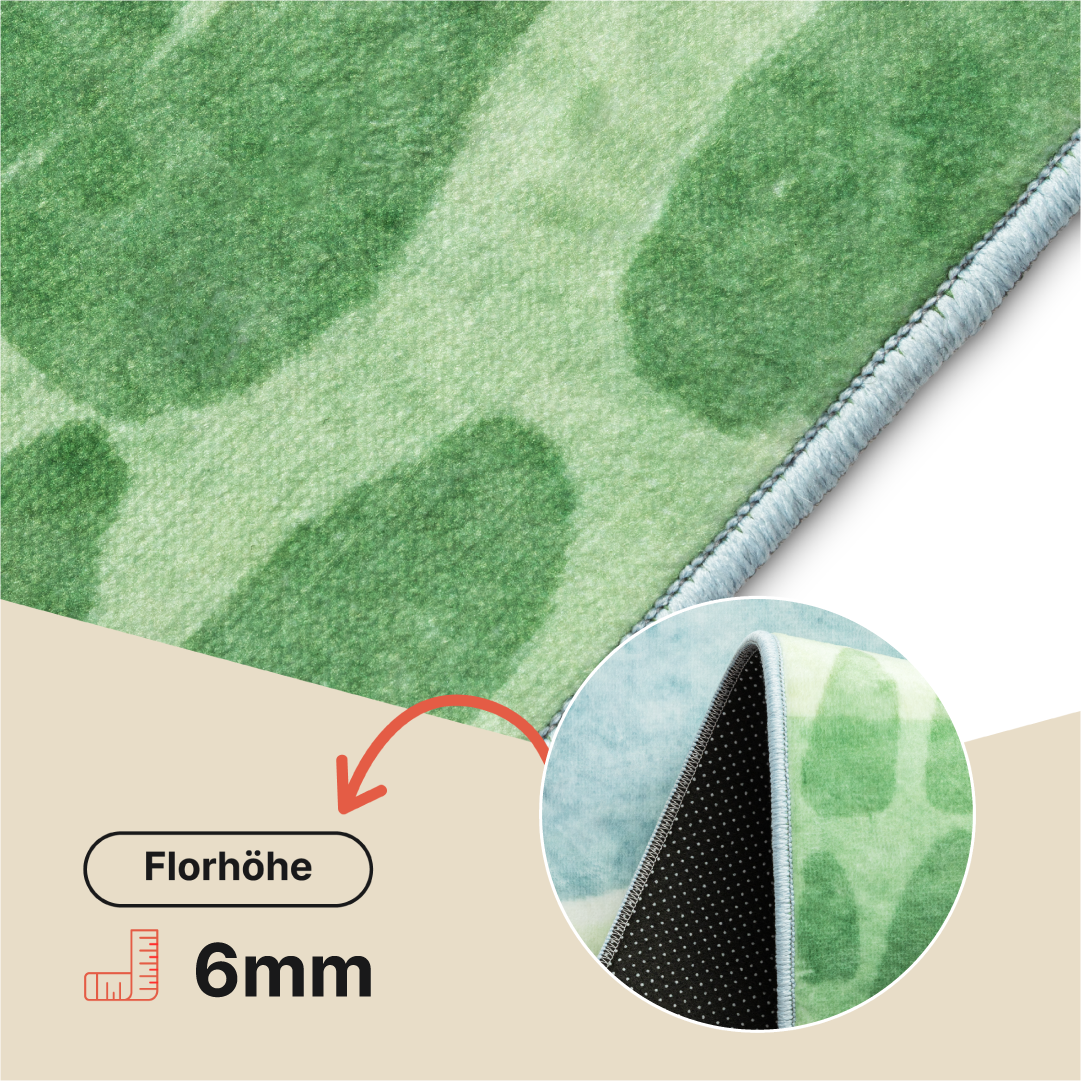 Teppich Kids Kurzflor Kinderteppich Bunt Bauernhof Tiere
