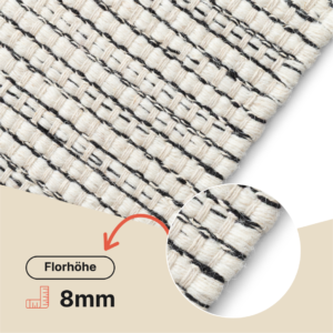 Teppich Wolle Loni Beige