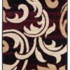 Teppichläufer Dream Bordeauxrot Abstrakt Floral Meterware
