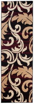 Teppichläufer Dream Bordeauxrot Abstrakt Floral Meterware