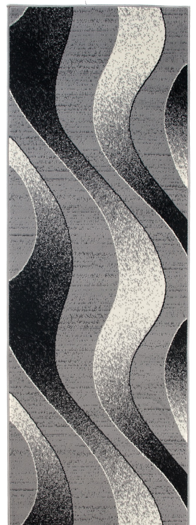 Teppichläufer Dream Hellgrau Modern Wellen Meterware