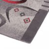 Teppichläufer Dream Grau Rot Abstrakt Halbmond Meterware