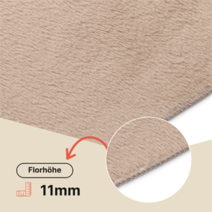 Teppich Lumi Beige Rutschfest