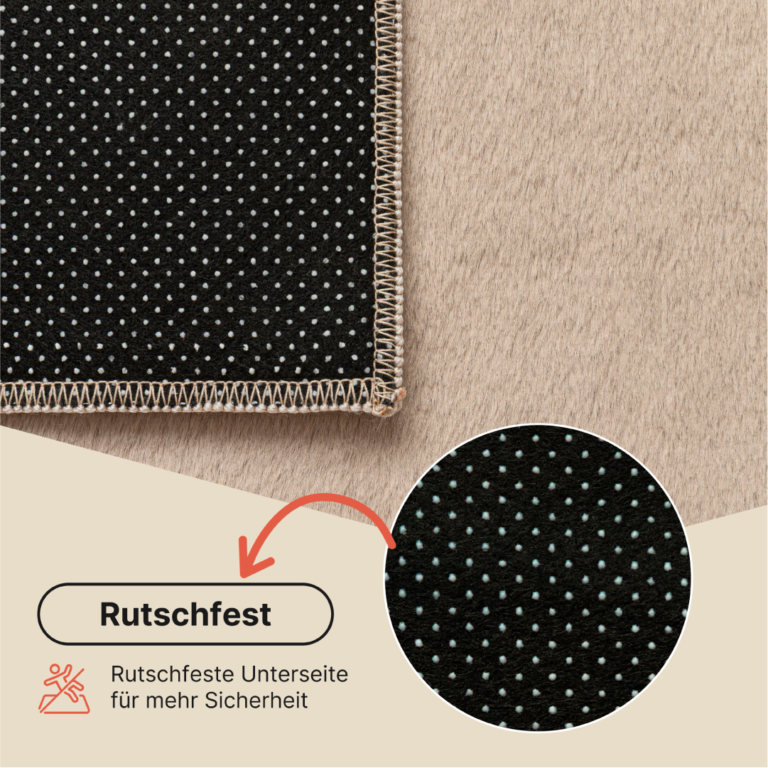 Teppich Lumi Braun Rutschfest