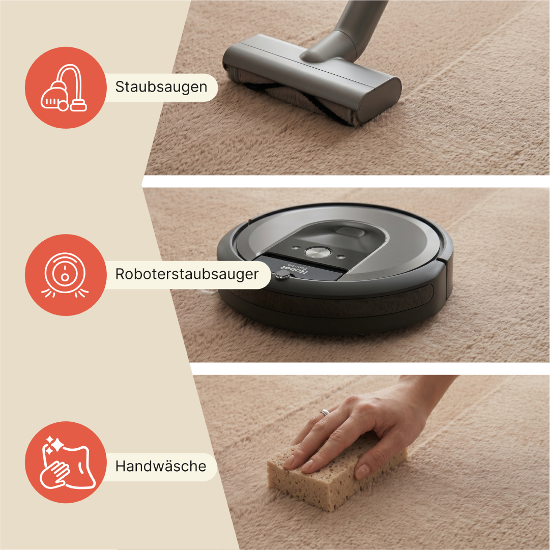 Teppich Lumi Rund Beige Rutschfest