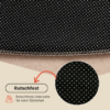 Teppich Lumi Rund Beige Rutschfest