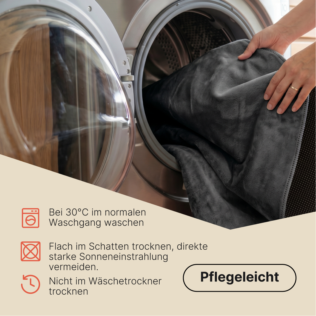 Teppich Lumi Rund Dunkelgrau Rutschfest