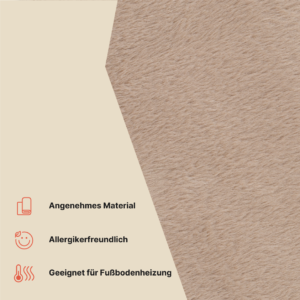 Teppich Lumi Quadratisch Braun Rutschfest