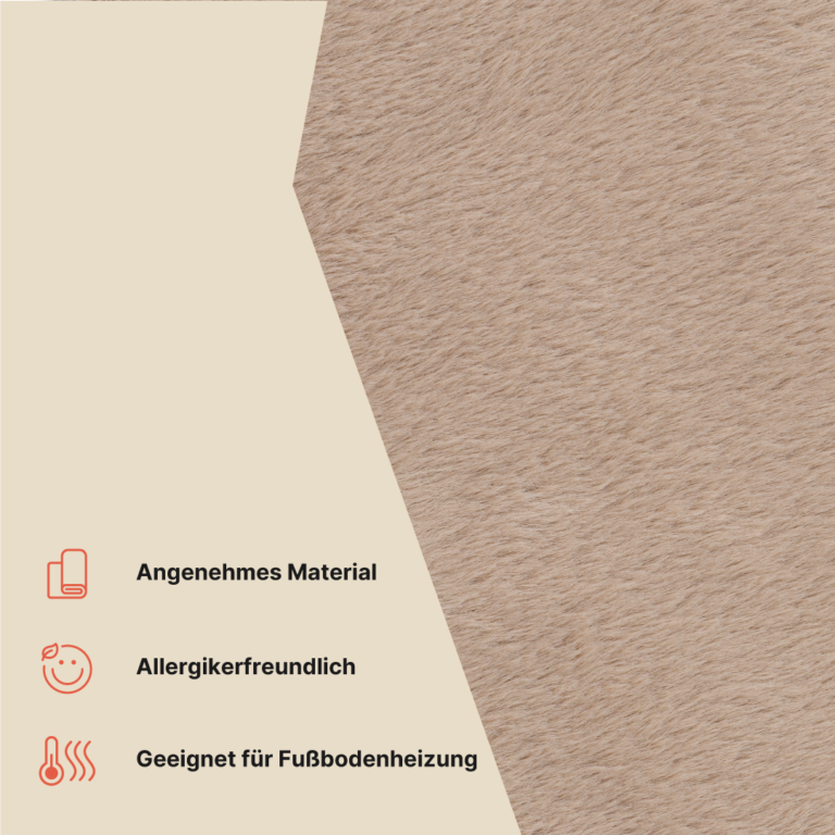 Teppich Lumi Quadratisch Braun Rutschfest