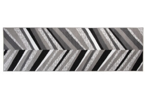 Teppichläufer Maya Grau Geometrisch Linien Meterware