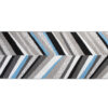 Teppichläufer Maya Grau Blau Geometrisch Linien Meterware