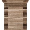 Teppichläufer Sari Dunkelbeige Rahmen Meterware