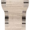 Teppichläufer Sari Beige Grau Rahmen Meterware