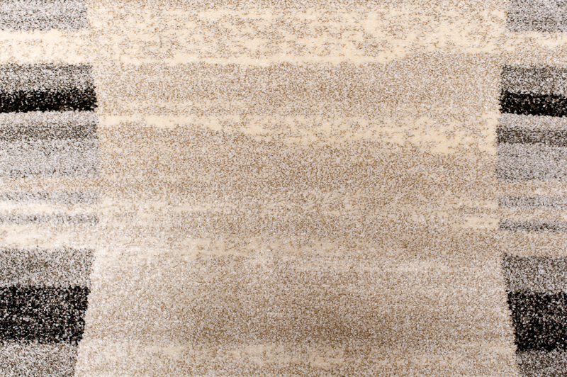 Teppichläufer Sari Beige Grau Rahmen Meterware