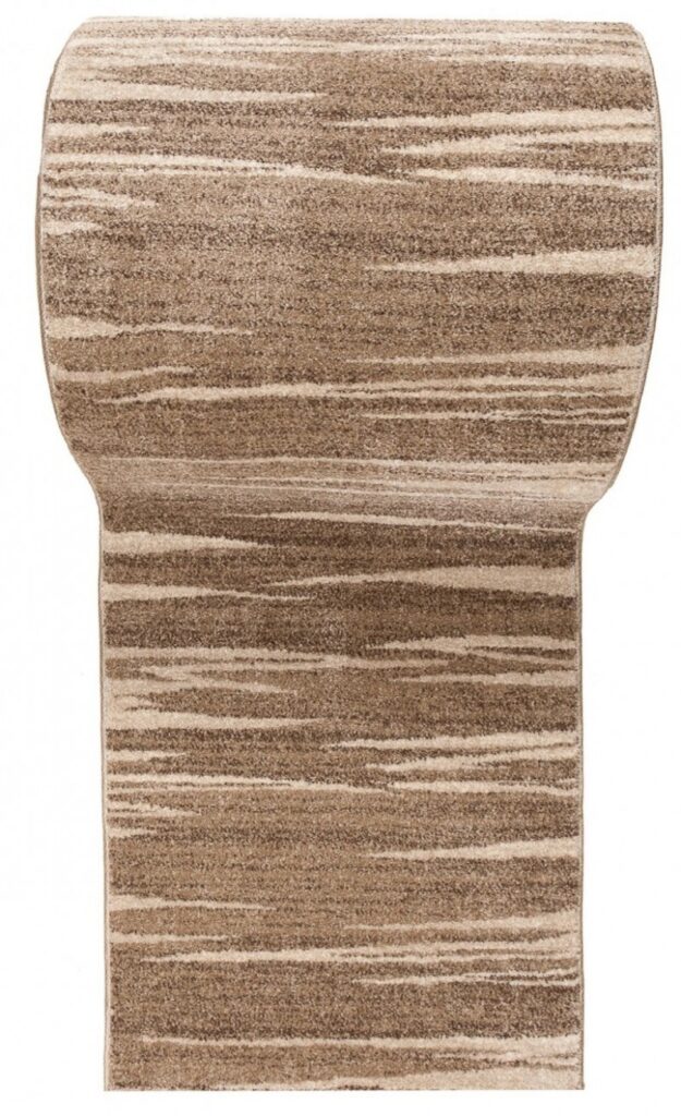Teppichläufer Sari Dunkel Beige Gestreift Meterware