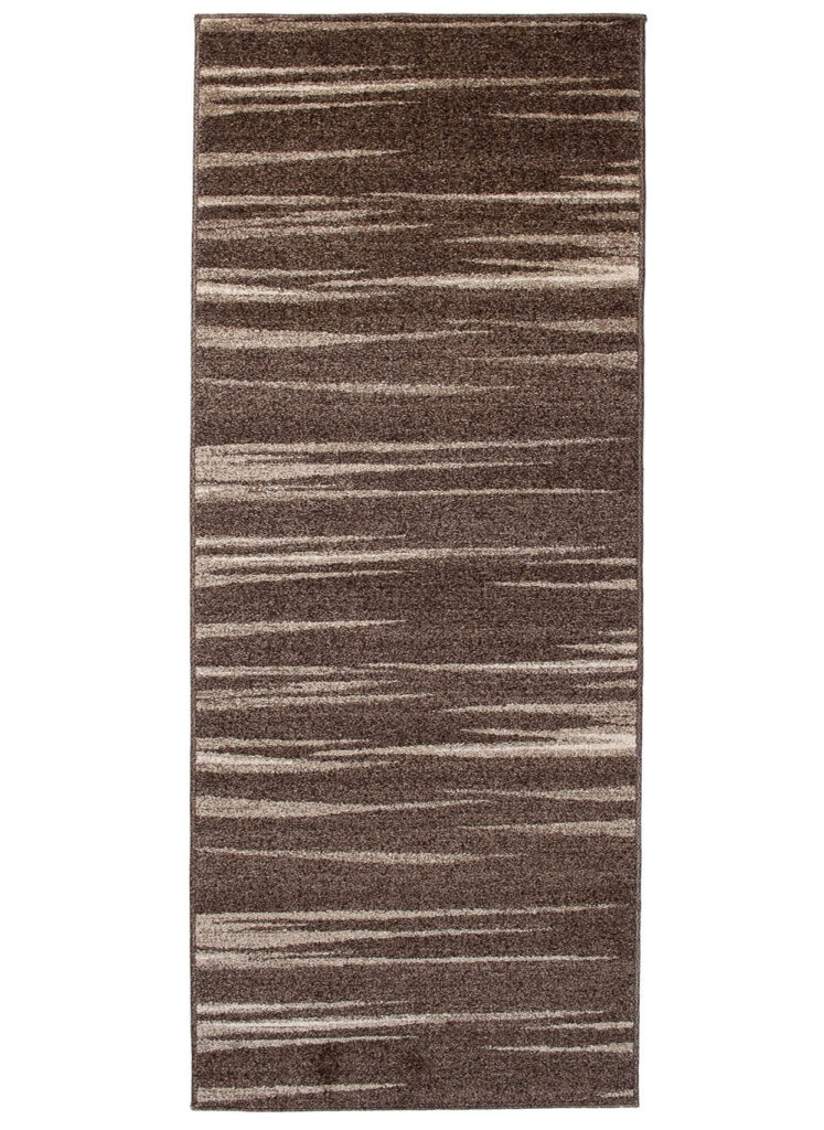 Teppichläufer Sari Braun Beige Gestreift Meterware
