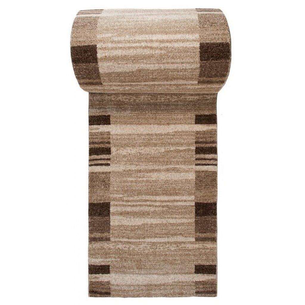 Teppichläufer Sari Beige Rahmen Meterware
