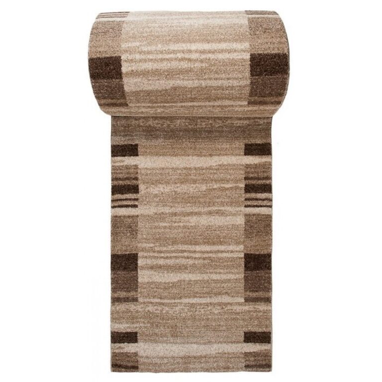 Teppichläufer Sari Beige Rahmen Meterware