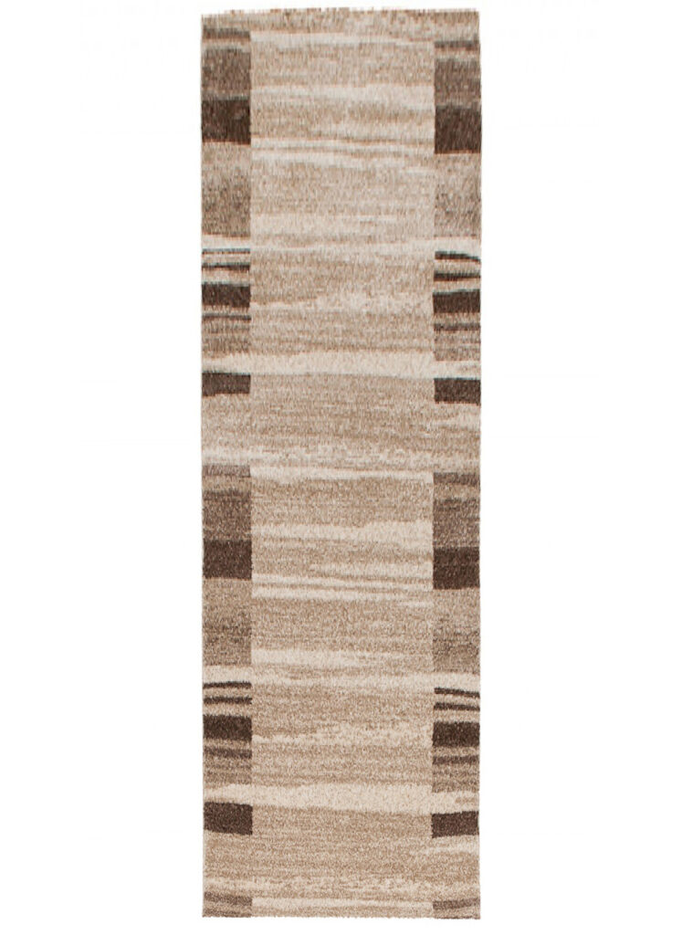 Teppichläufer Sari Beige Rahmen Meterware