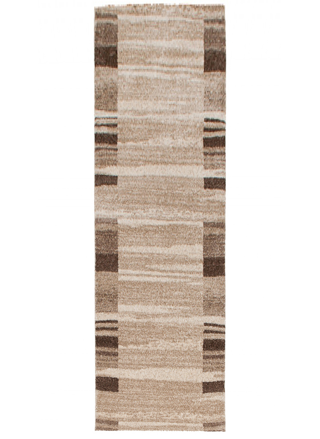 Teppichläufer Sari Beige Rahmen Meterware