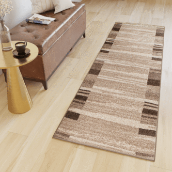 Teppichläufer Sari Beige Rahmen Meterware