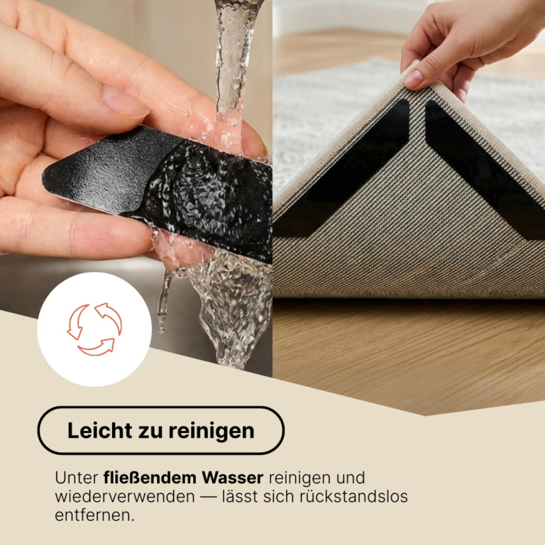 Rutschfeste Teppichstopper (8 Stück)