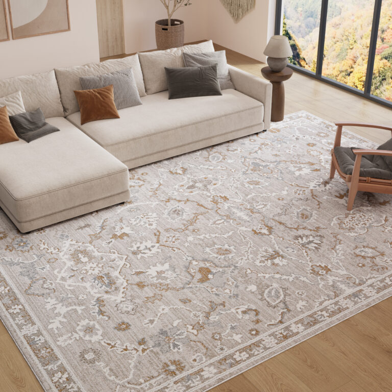 Teppich Trend Beige Blumen Orient-Muster