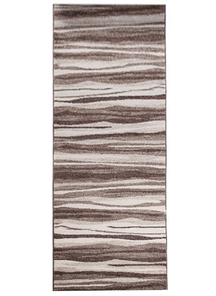 Teppichläufer Sari Hellbraun Beige Abstrakt Meterware