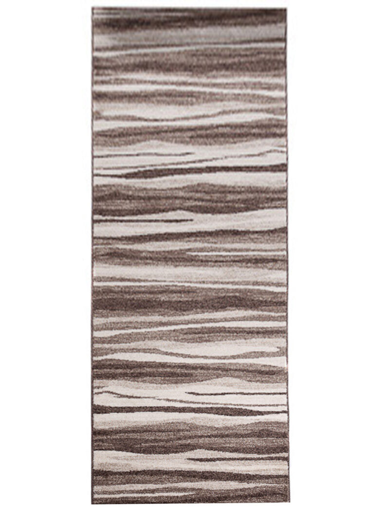 Teppichläufer Sari Hellbraun Beige Abstrakt Meterware