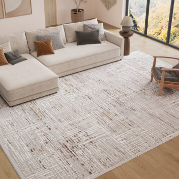 Teppich Trend Braun Beige Geometrisch