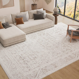 Teppich Trend Beige Rauten Vintage