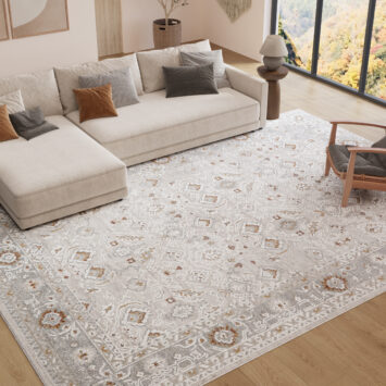 Teppich Trend Creme Beige Blumen Vintage