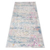 Teppichläufer Lazur Blau Grau Vintage Blumen Meterware