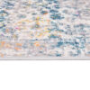 Teppichläufer Lazur Blau Grau Vintage Blumen Meterware