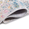 Teppichläufer Lazur Blau Grau Vintage Blumen Meterware