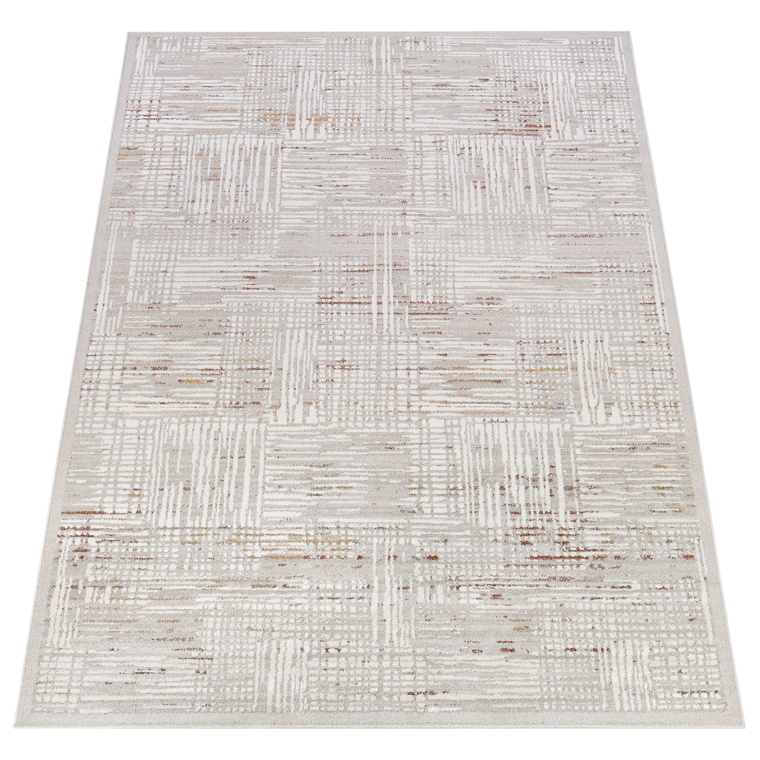 Teppich Trend Braun Beige Geometrisch