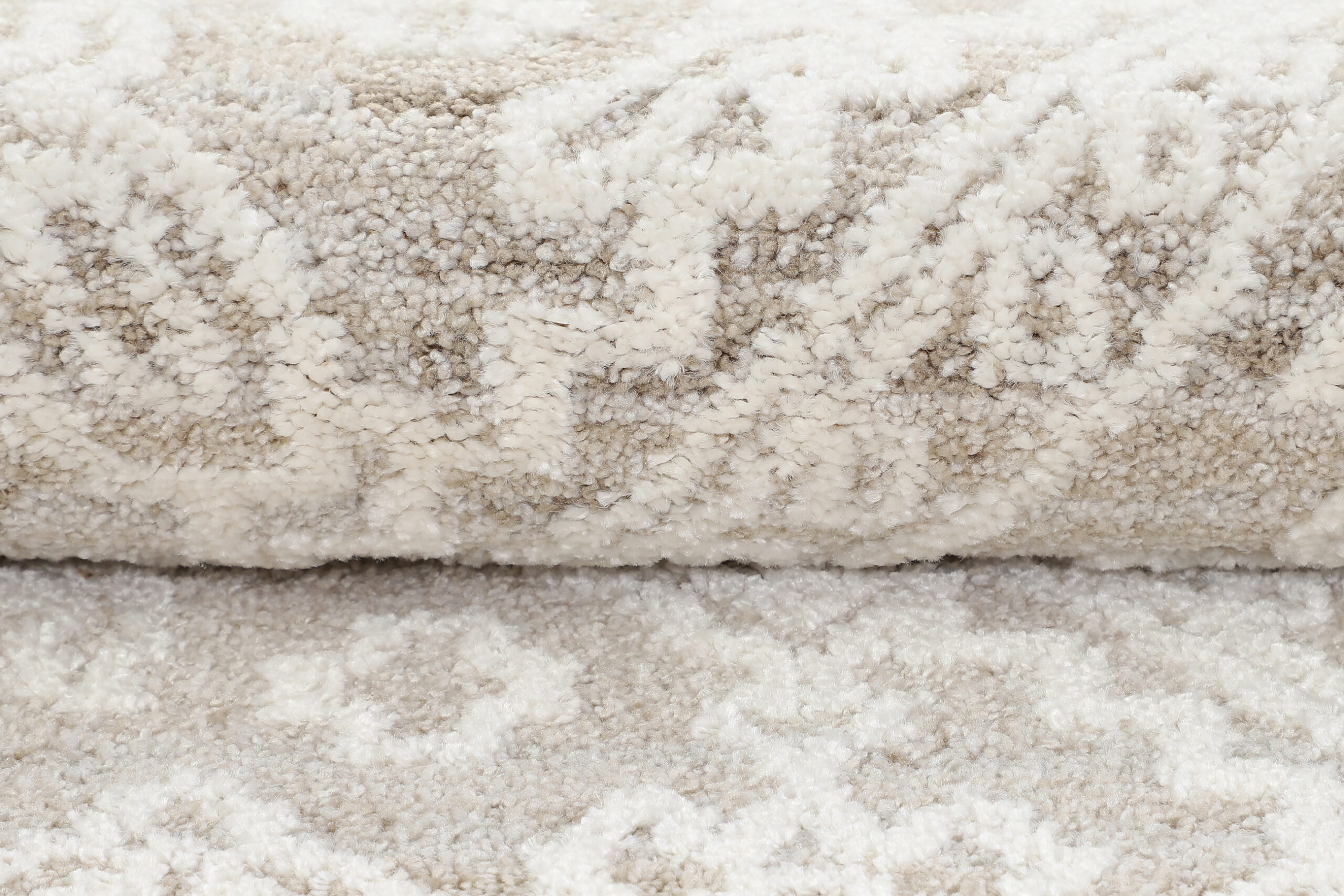 Teppich Trend Beige Rauten Vintage