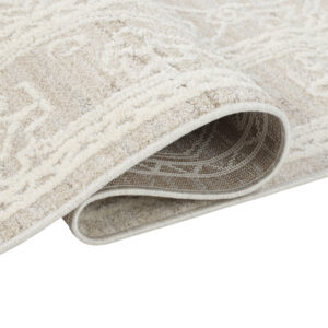 Teppich Trend Beige Rauten Vintage