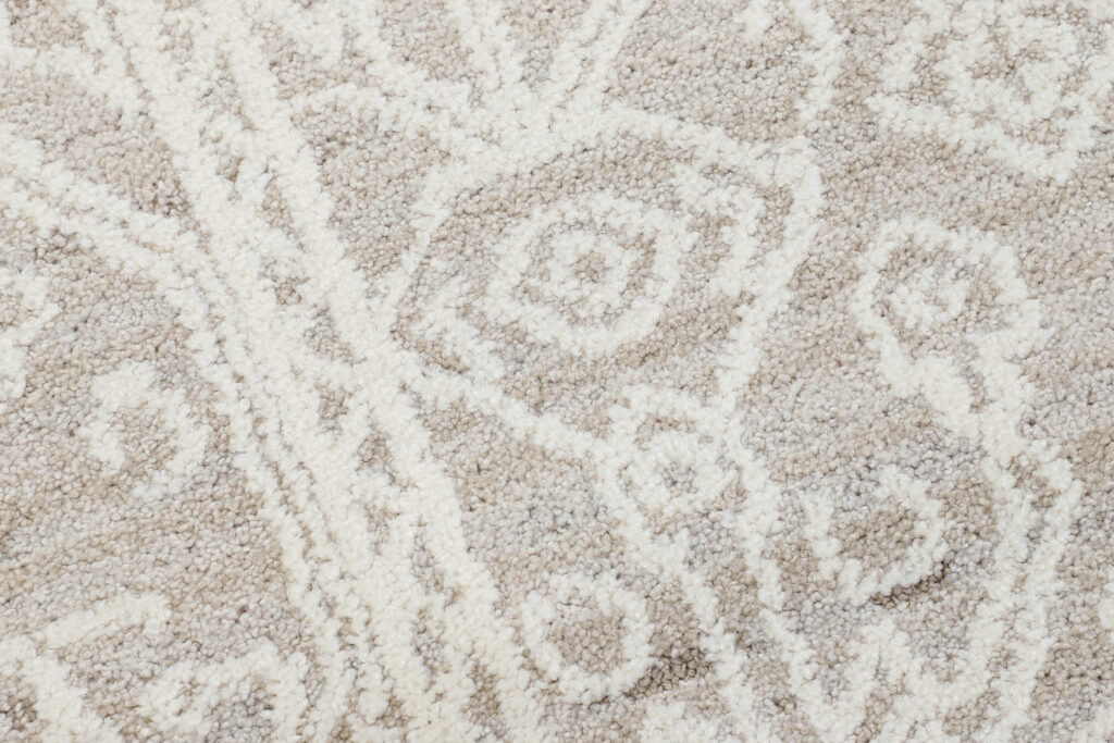 Teppich Trend Beige Rauten Vintage