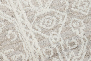 Teppich Trend Beige Rauten Vintage