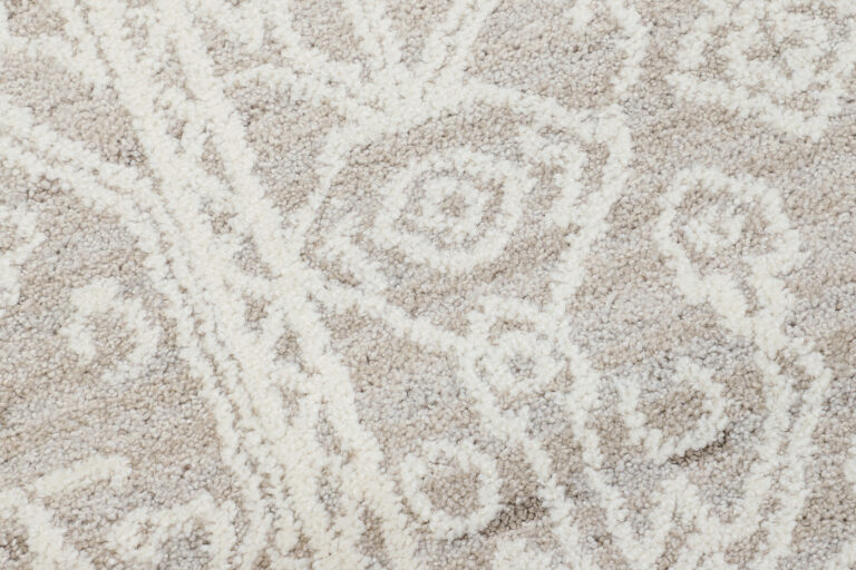 Teppich Trend Beige Rauten Vintage