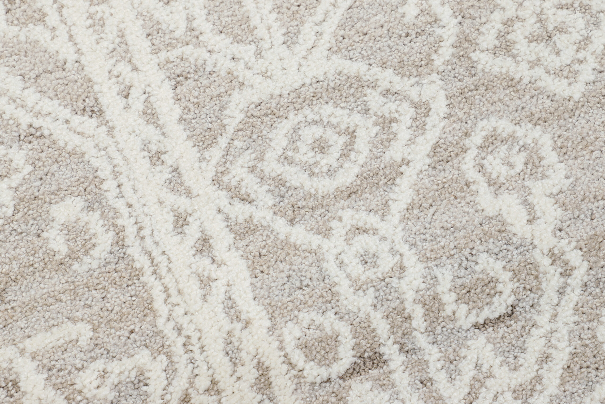 Teppich Trend Beige Rauten Vintage