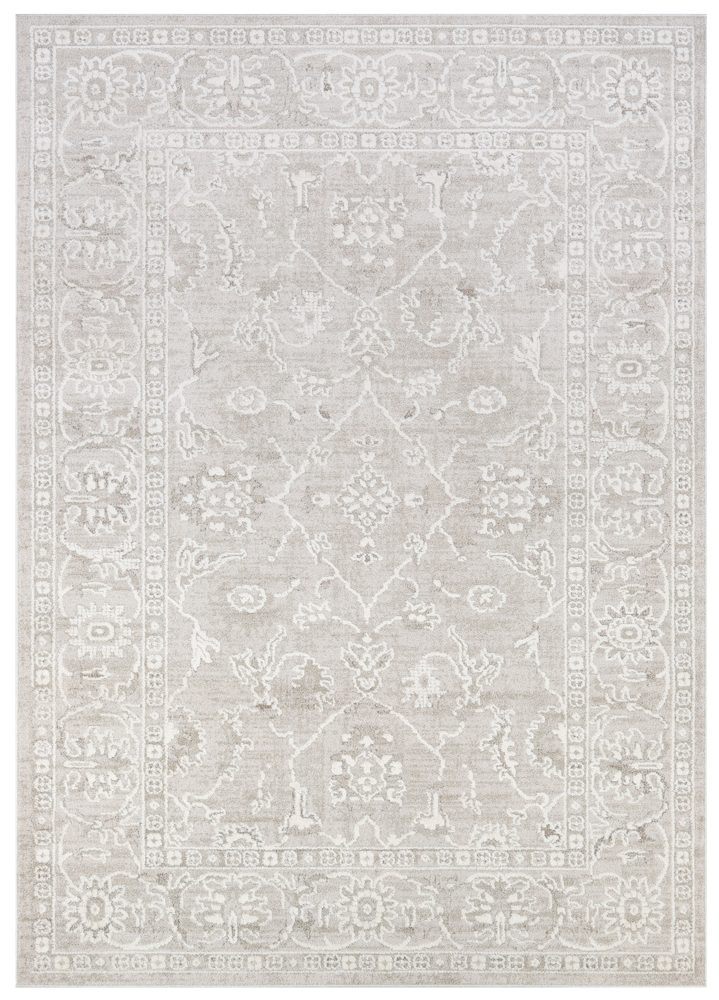 Teppich Trend Beige Blumen Vintage